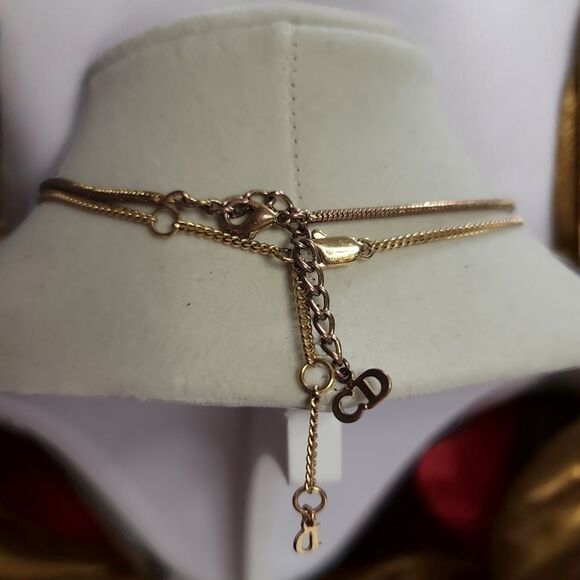 SOLD-TO @ABYMADE Dior Gold Necklaces with D Pendant and Charms SET 🔥 - Picture 7 of 10